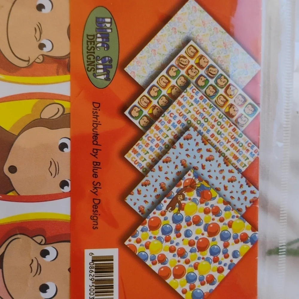 🐒 CURIOUS GEORGE 🐵 ScrapBook Paper